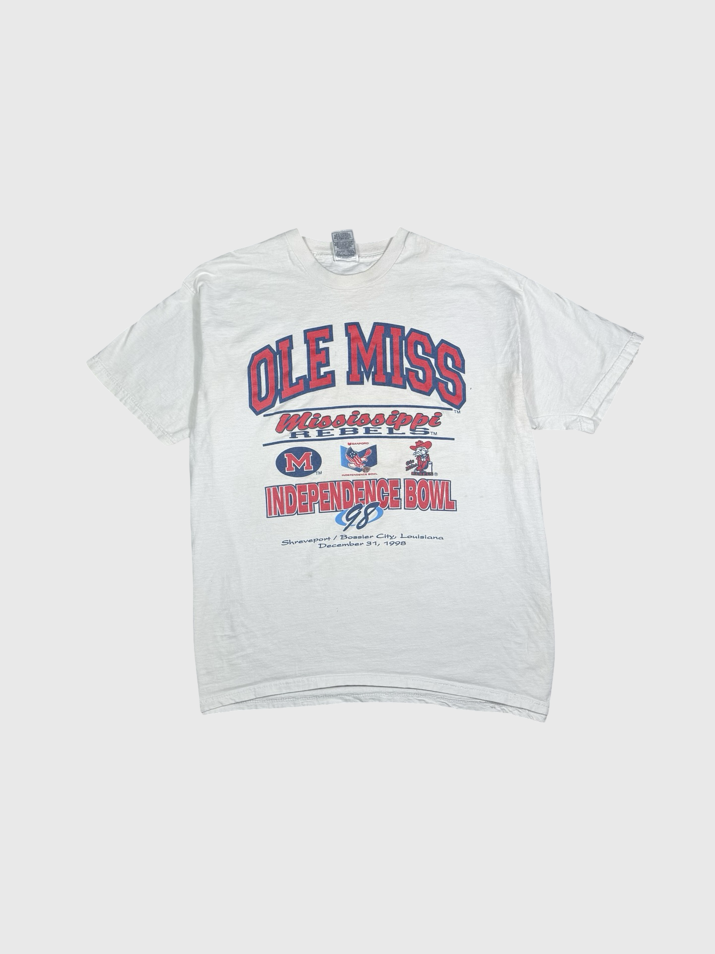 Vintage Ole Miss Independence Bowl tee- L