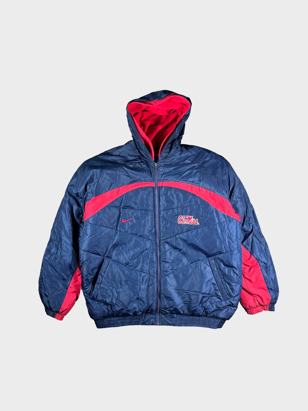 Vintage Ole Miss puffer jacket- xl