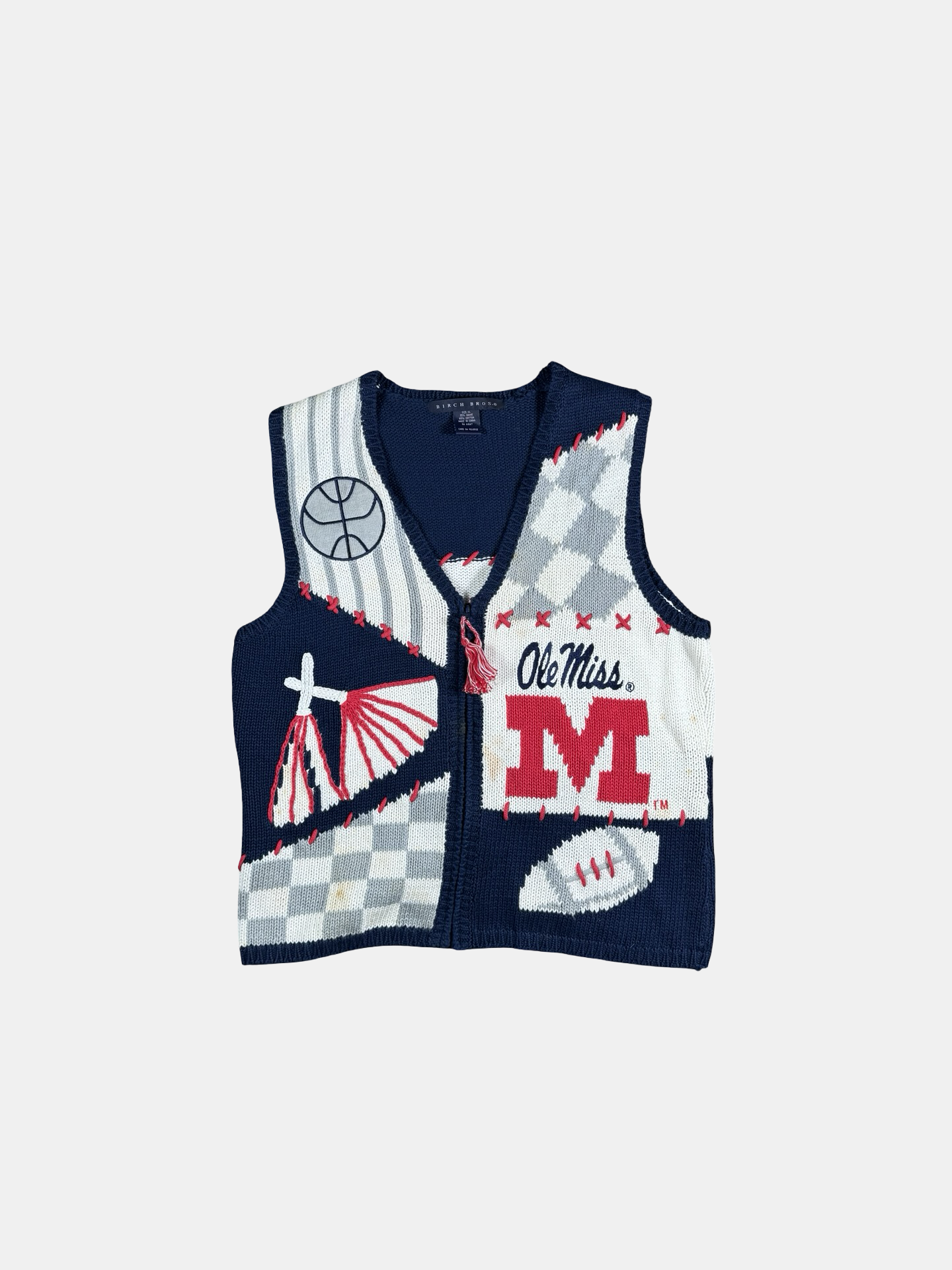 Vintage ole miss sweater- L/xl