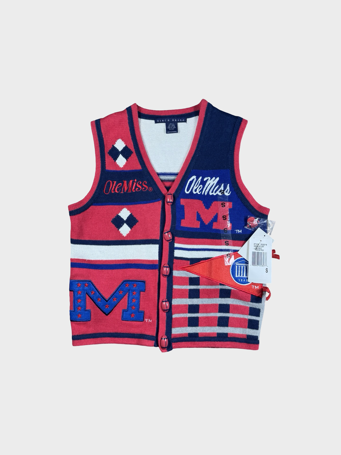 Vintage Ole Miss cardigan sweater- M