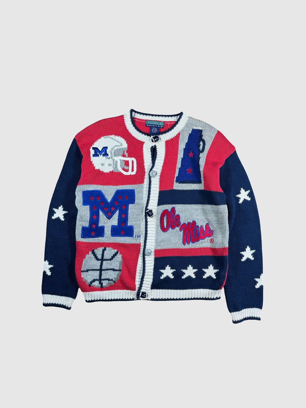 Ole Miss cardigan sweater- M