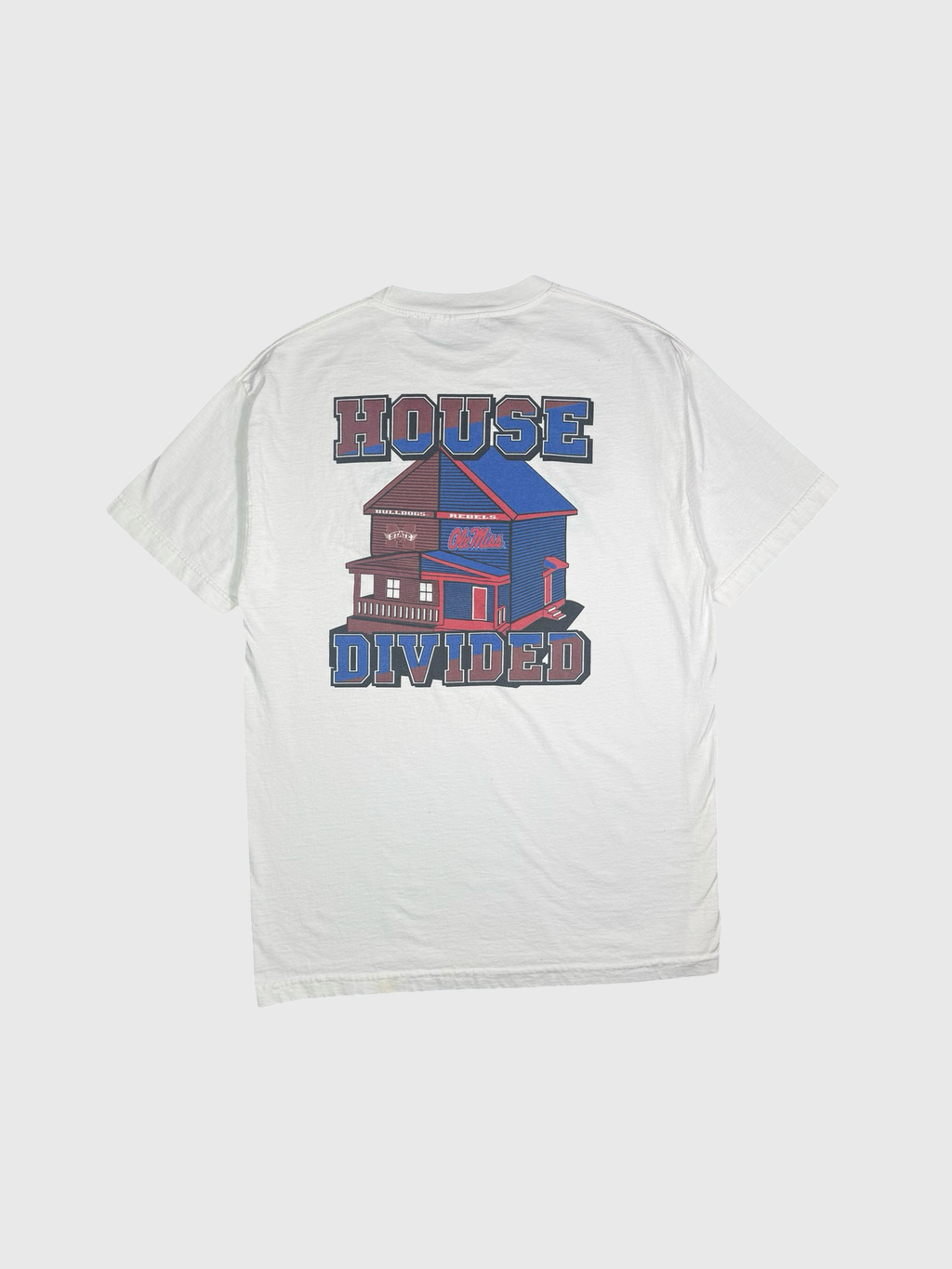 Ole Miss house divided tee- L