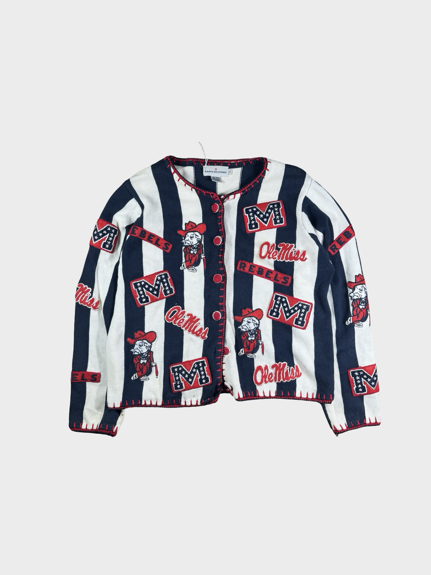 Ole Miss vintage cardigan sweater- m/l