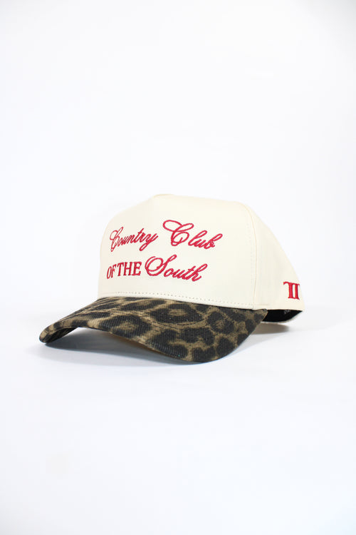 LEOPARD "COUNTRY CLUB OF THE SOUTH" HAT