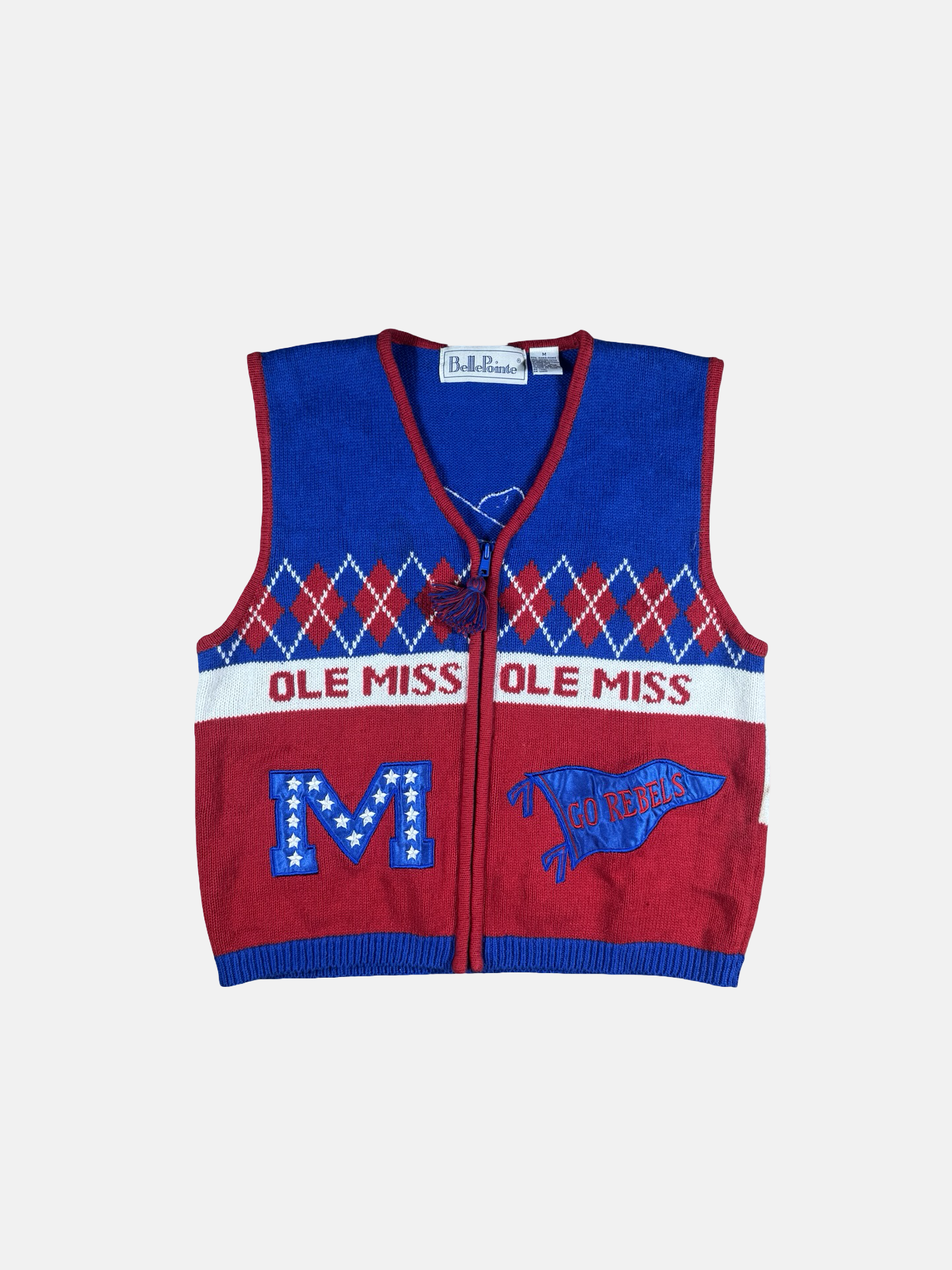 Ole Miss vintage cardigan vest- m
