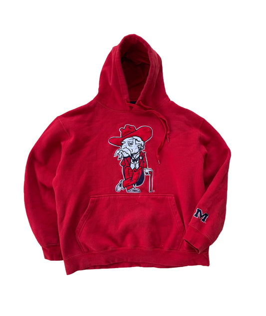 Ole Miss colonel Reb hoodie-L