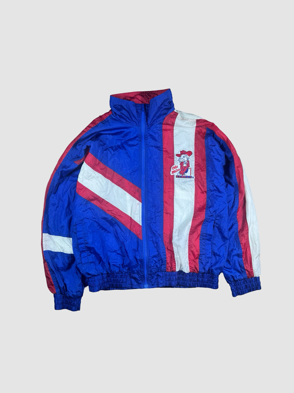 Vintage ole Miss windbreaker jacket- L