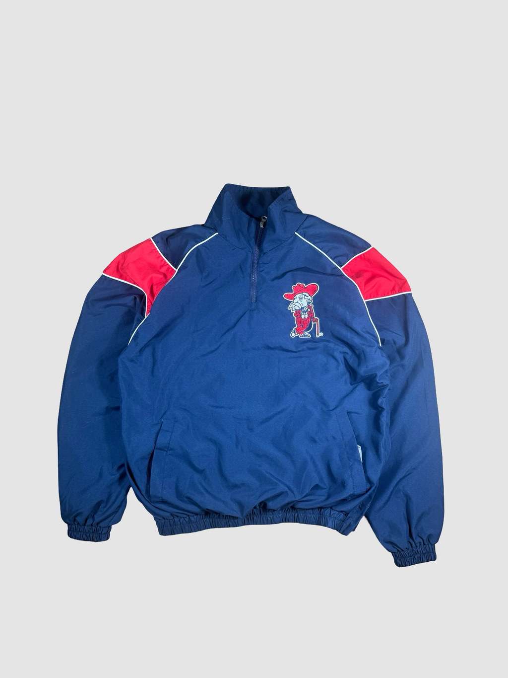 Vintage ole miss quarter zip pullover- M