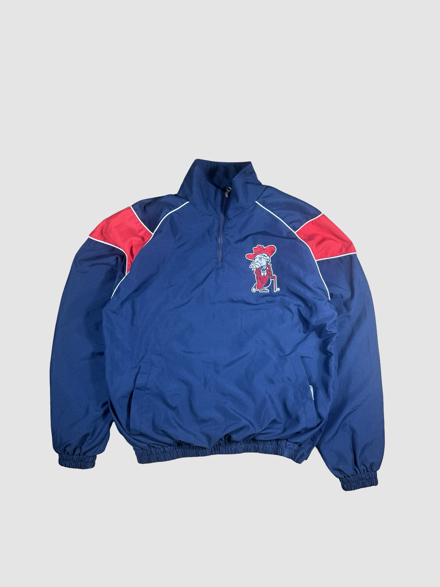 Vintage ole miss quarter zip pullover- M