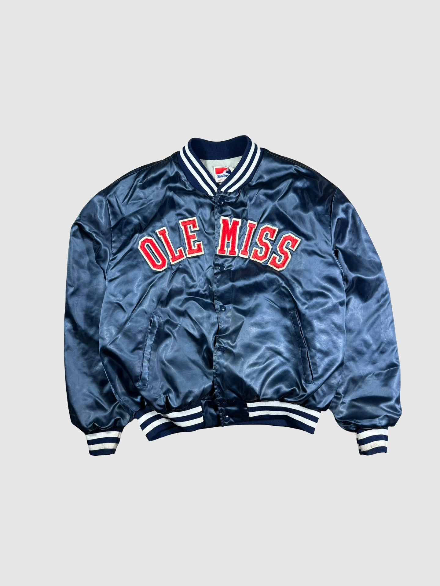 Vintage Ole Miss satin jacket- Xl