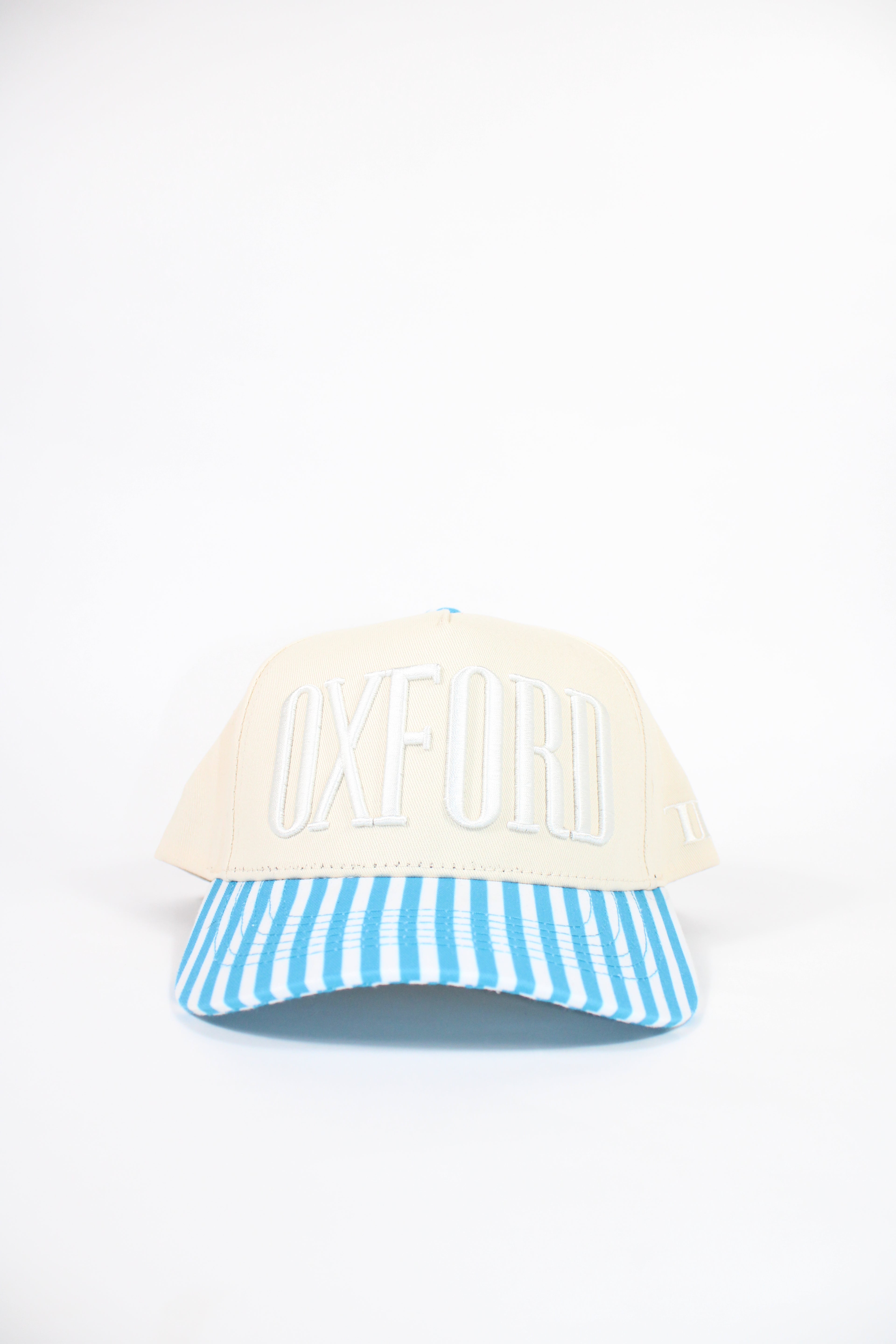 Oxford Striped Blue Hat