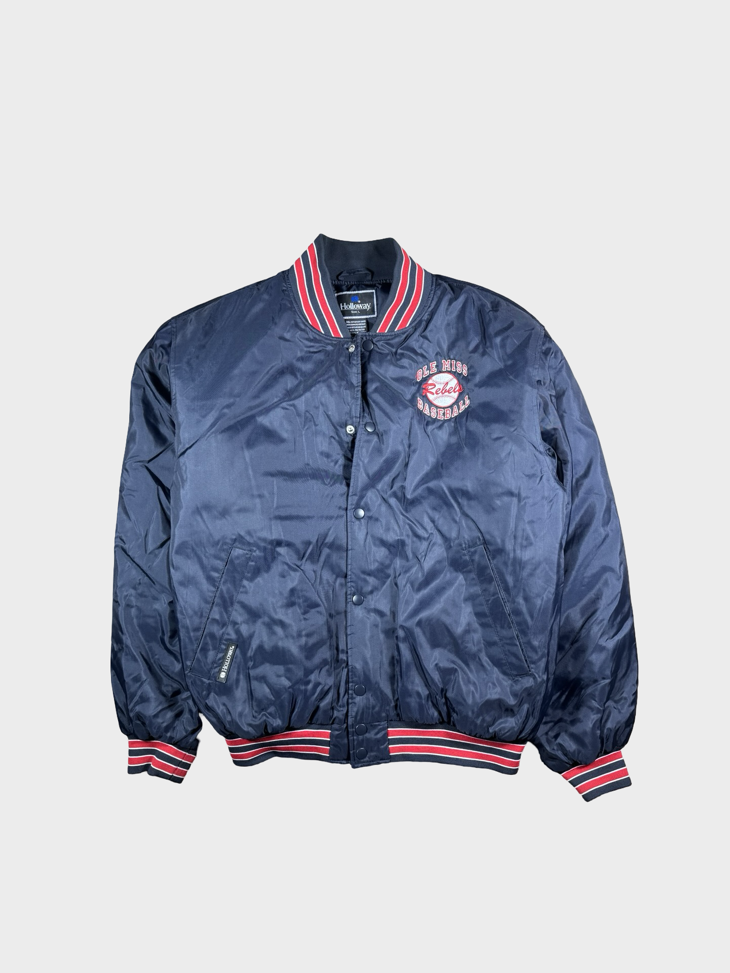 Ole Miss baseball bomber jacket- L