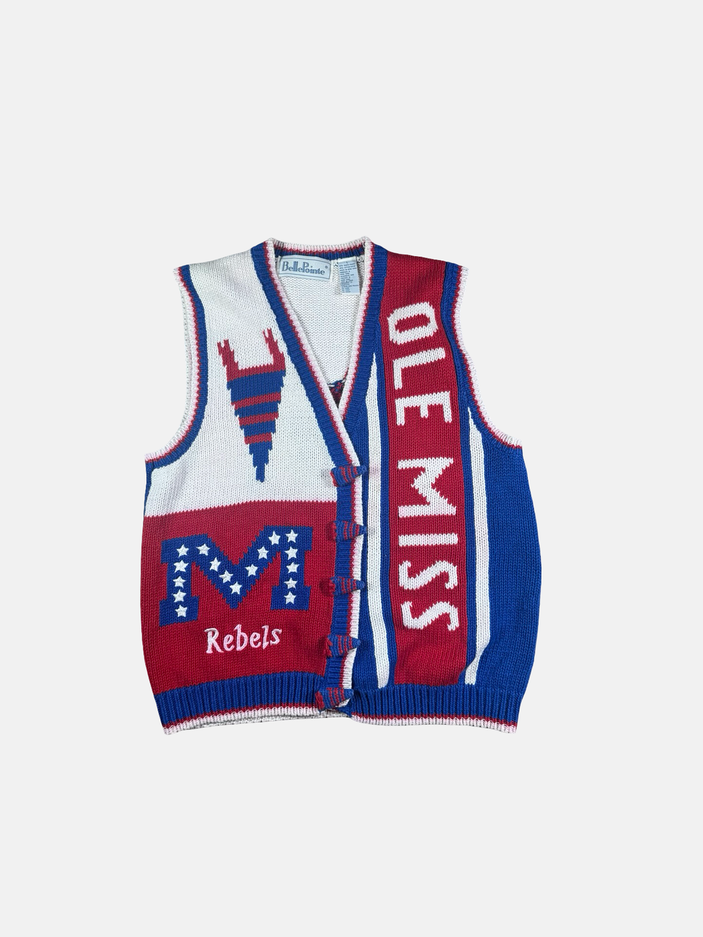Ole Miss vintage Cardigan vest- L
