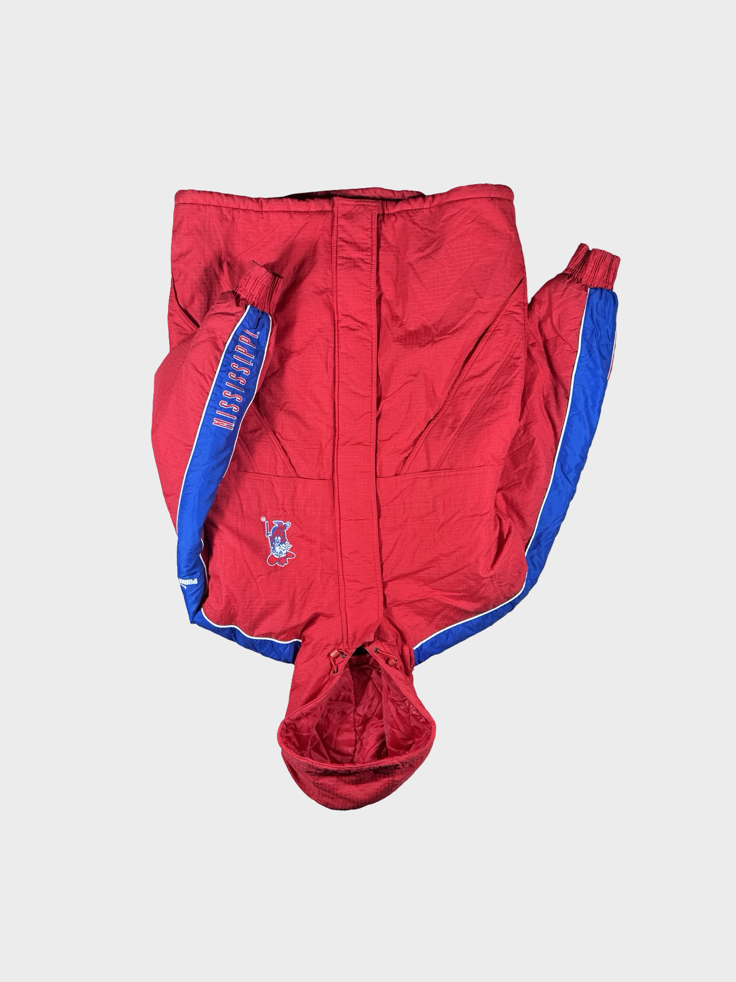 Ole Miss vintage Puffer Jacket-m/L