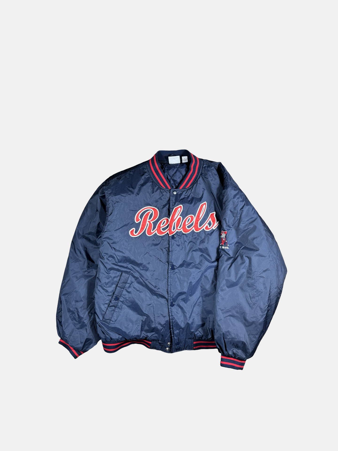 Vintage ole miss 80s bomber jacket- L