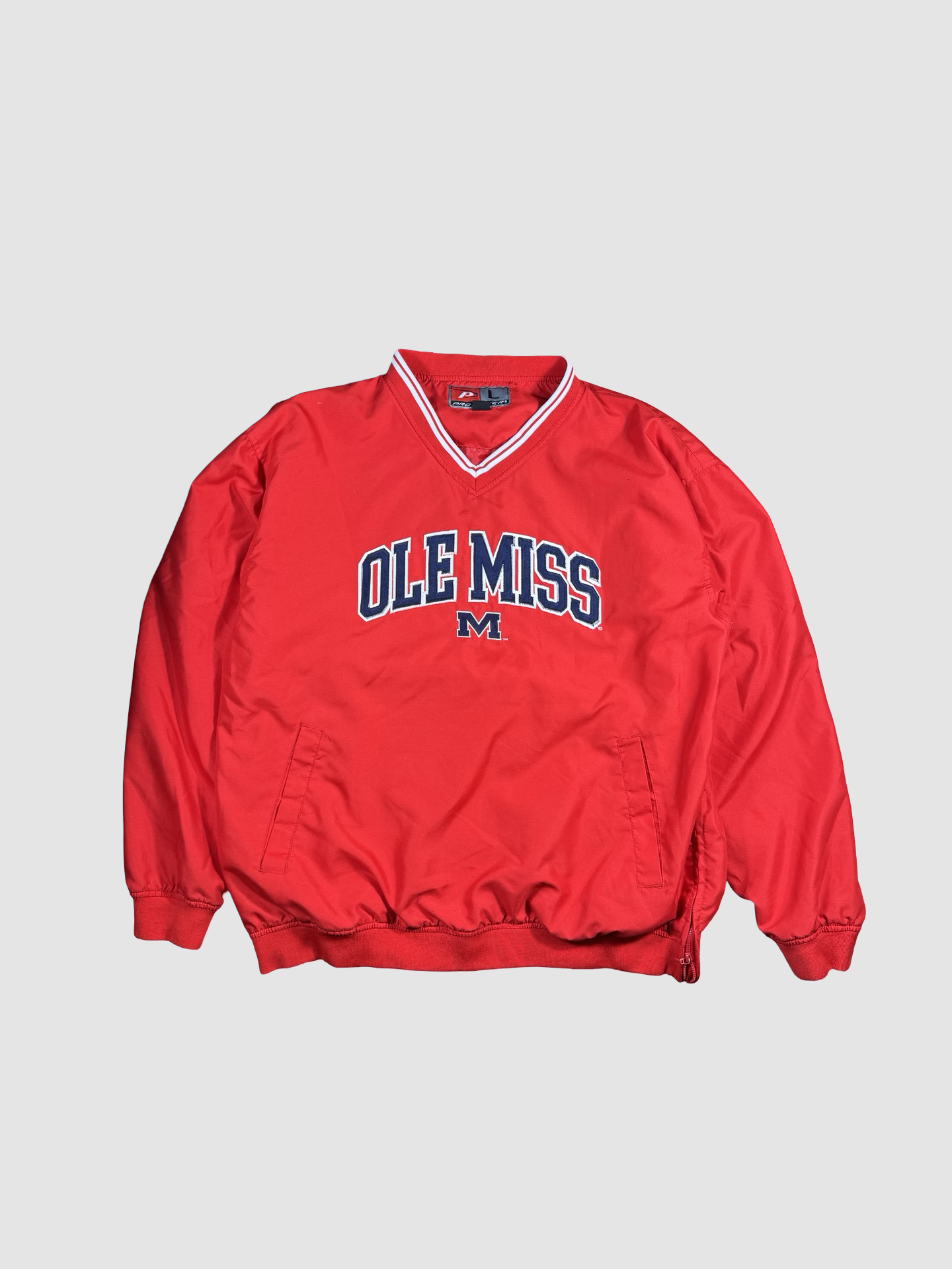 Vintage Ole Miss windbreaker- L