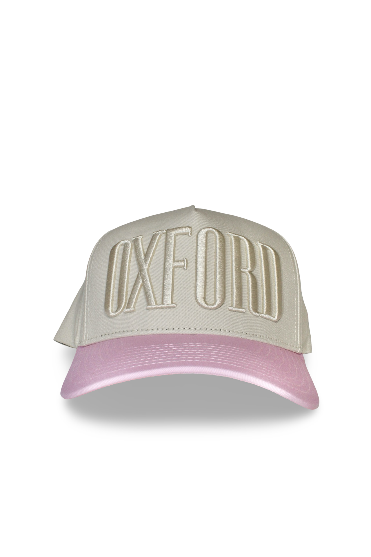 Oxford Cream and White hat