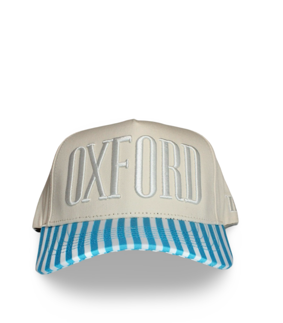 Oxford Striped Blue Hat