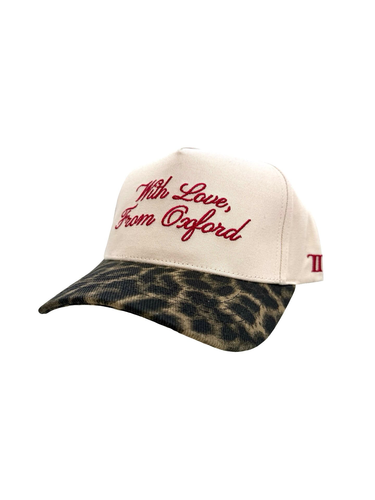 With Love from Oxford leopard hat