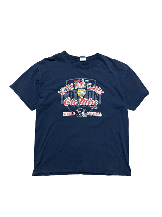 Ole Miss 2009 cotton bowl tee- L