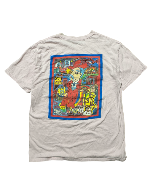 Ole Miss vintage pink Deep South tailgating tee- L