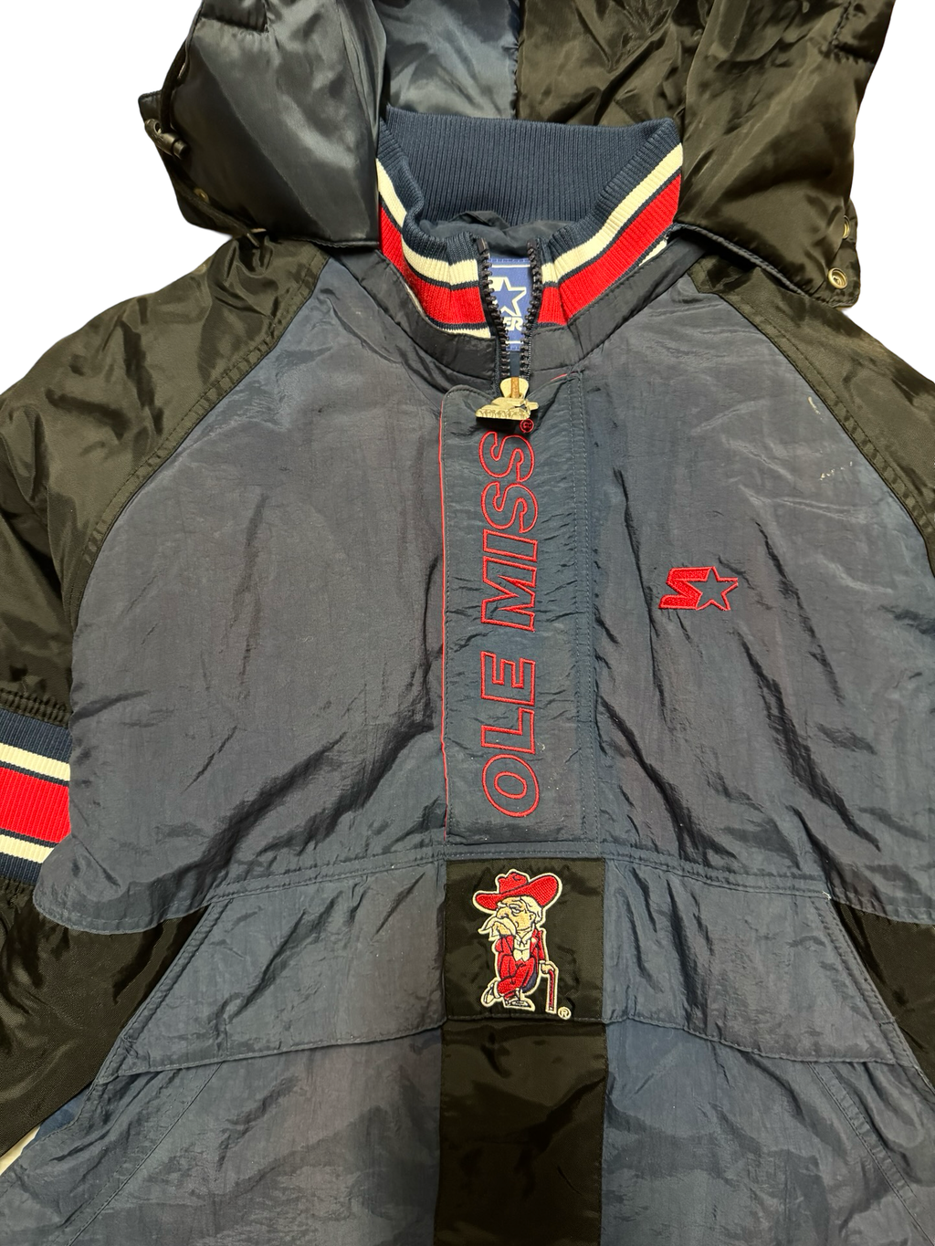 Vintage Ole Miss starter jacket- L