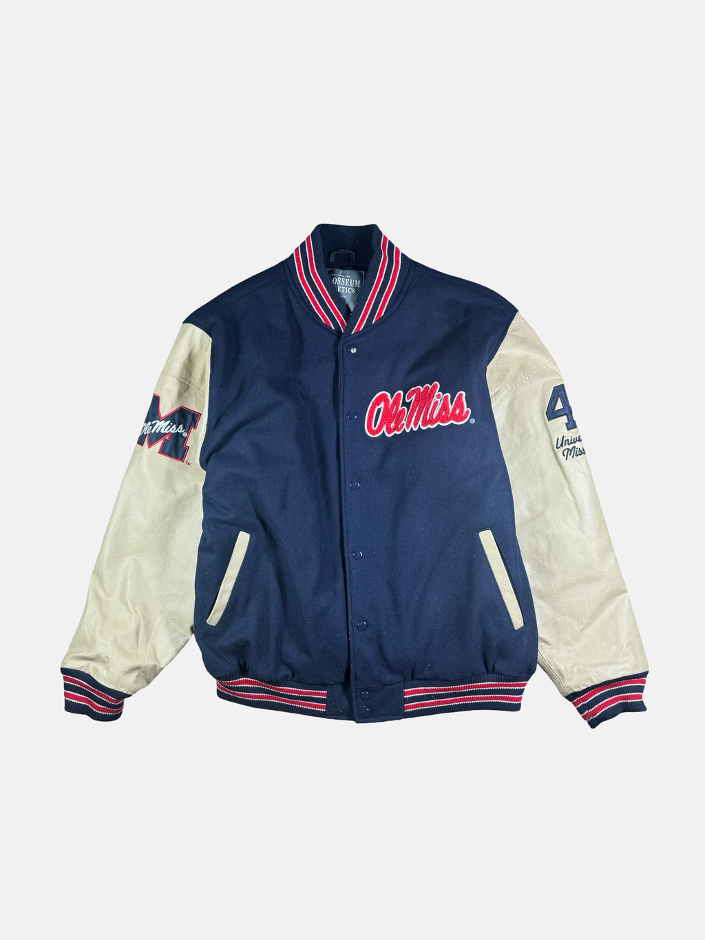 Vintage Ole Miss lettermen Jacket- Xl