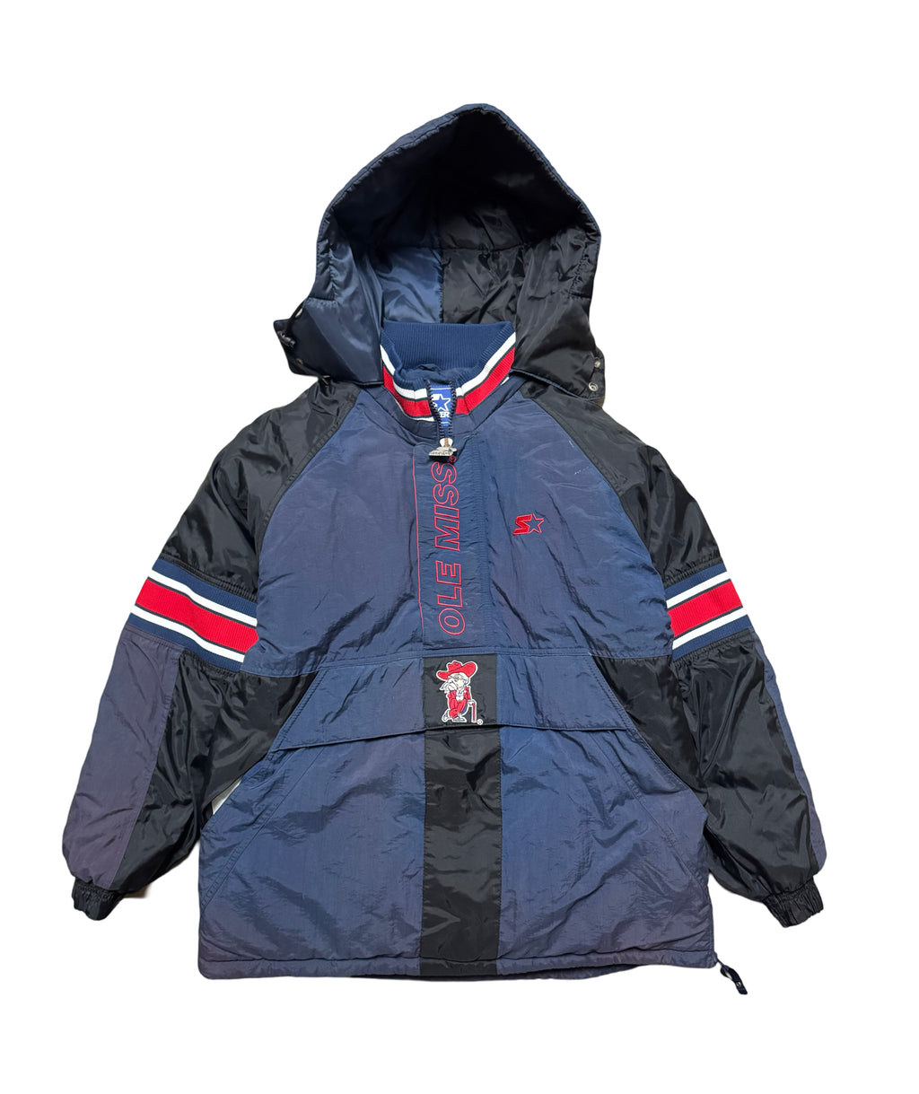 Vintage Ole Miss starter jacket- L