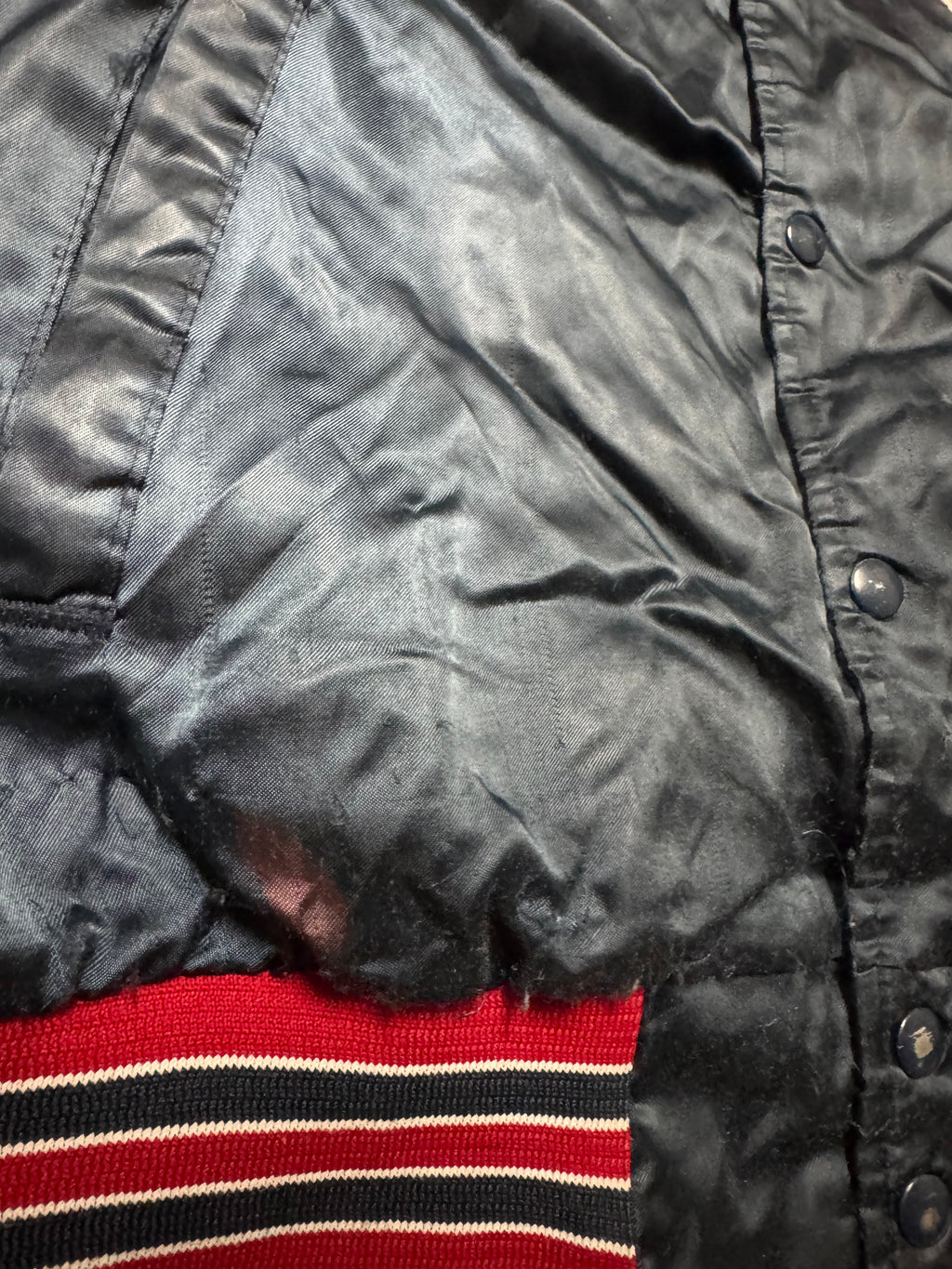 Ole Miss 80’s satin jacket- L/Xl