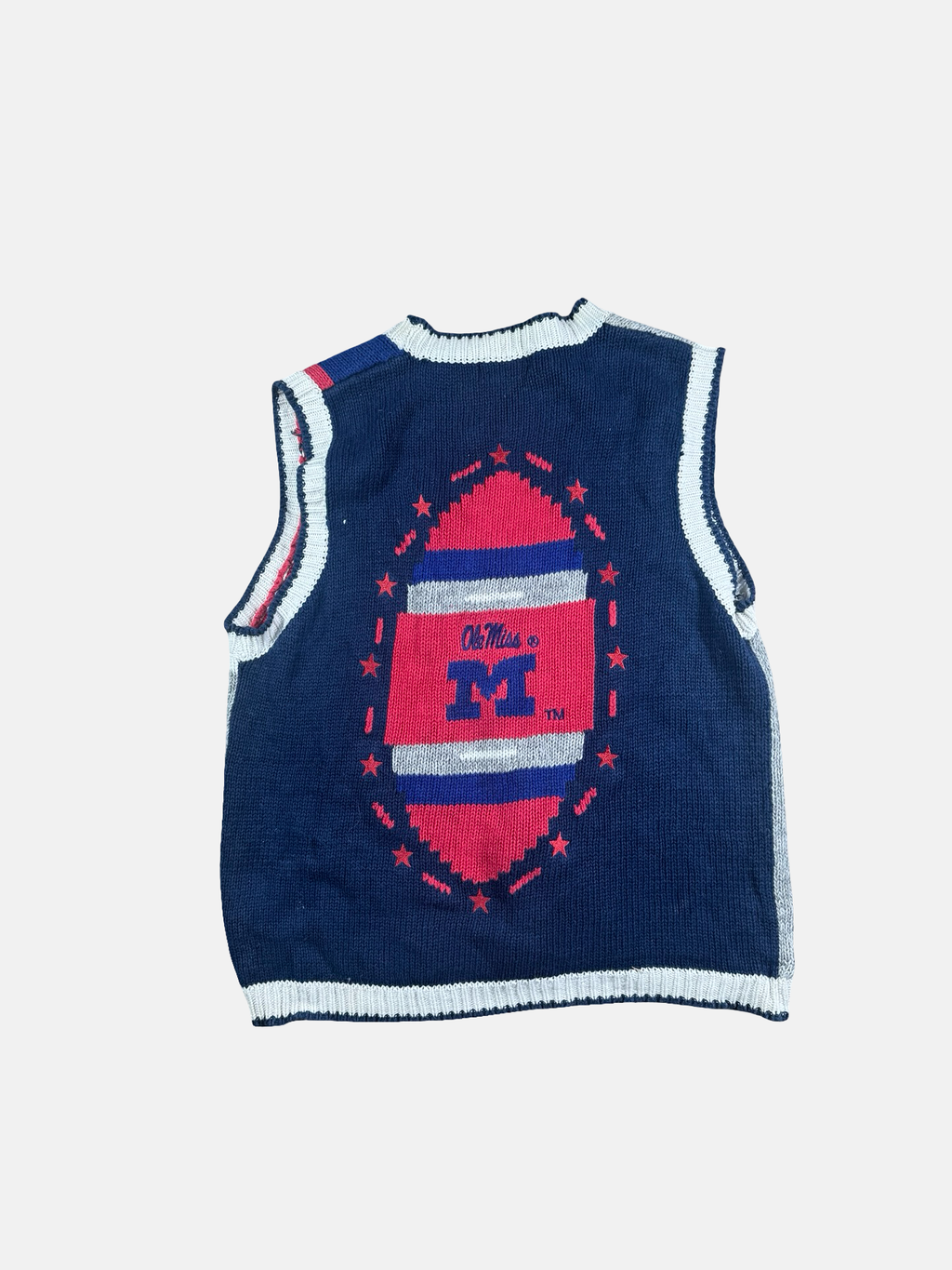 Vintage Ole Miss cardigan vest- L/XL