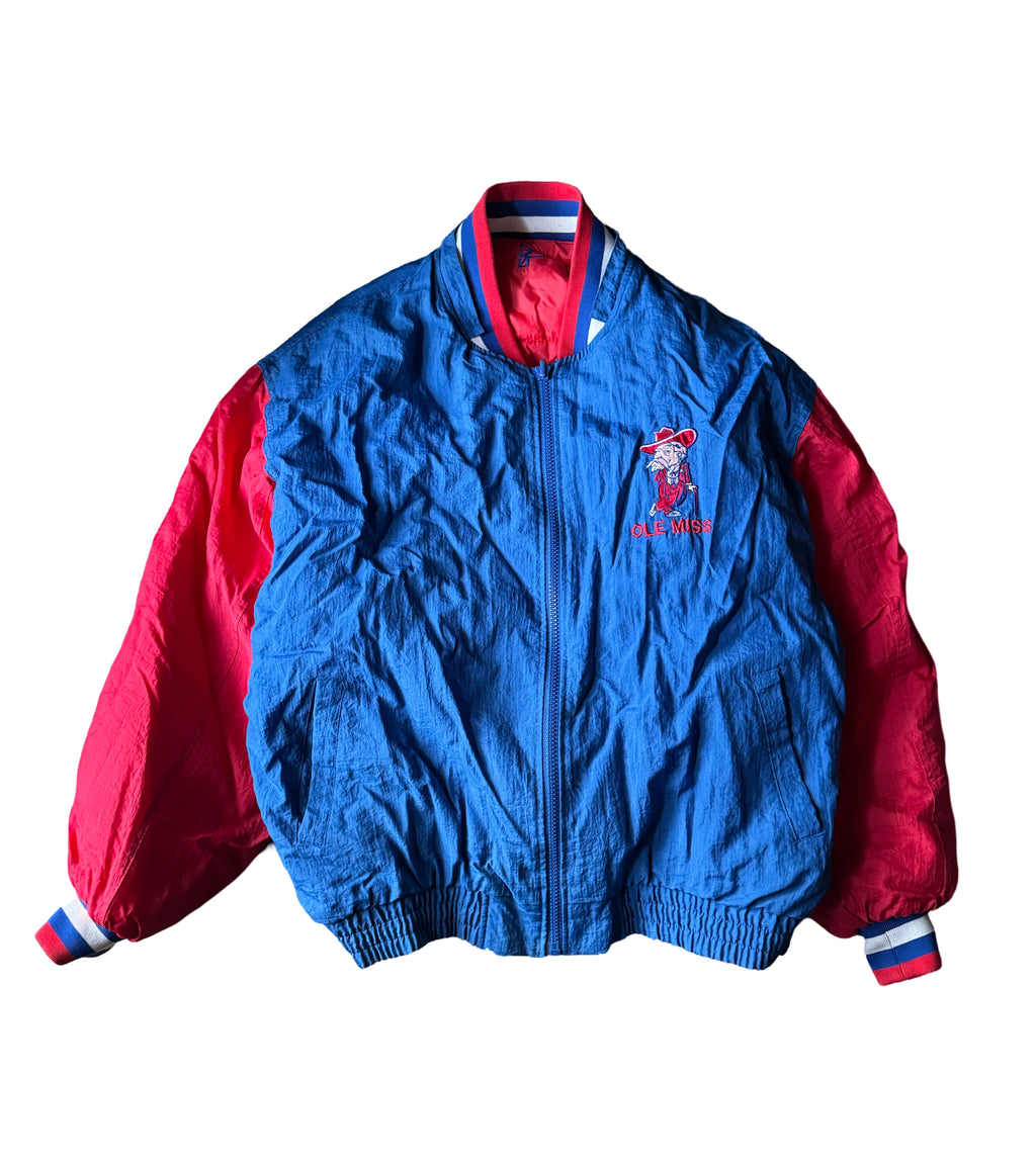 Vintage Ole Miss 90s reversible Puffer Jacket -XL