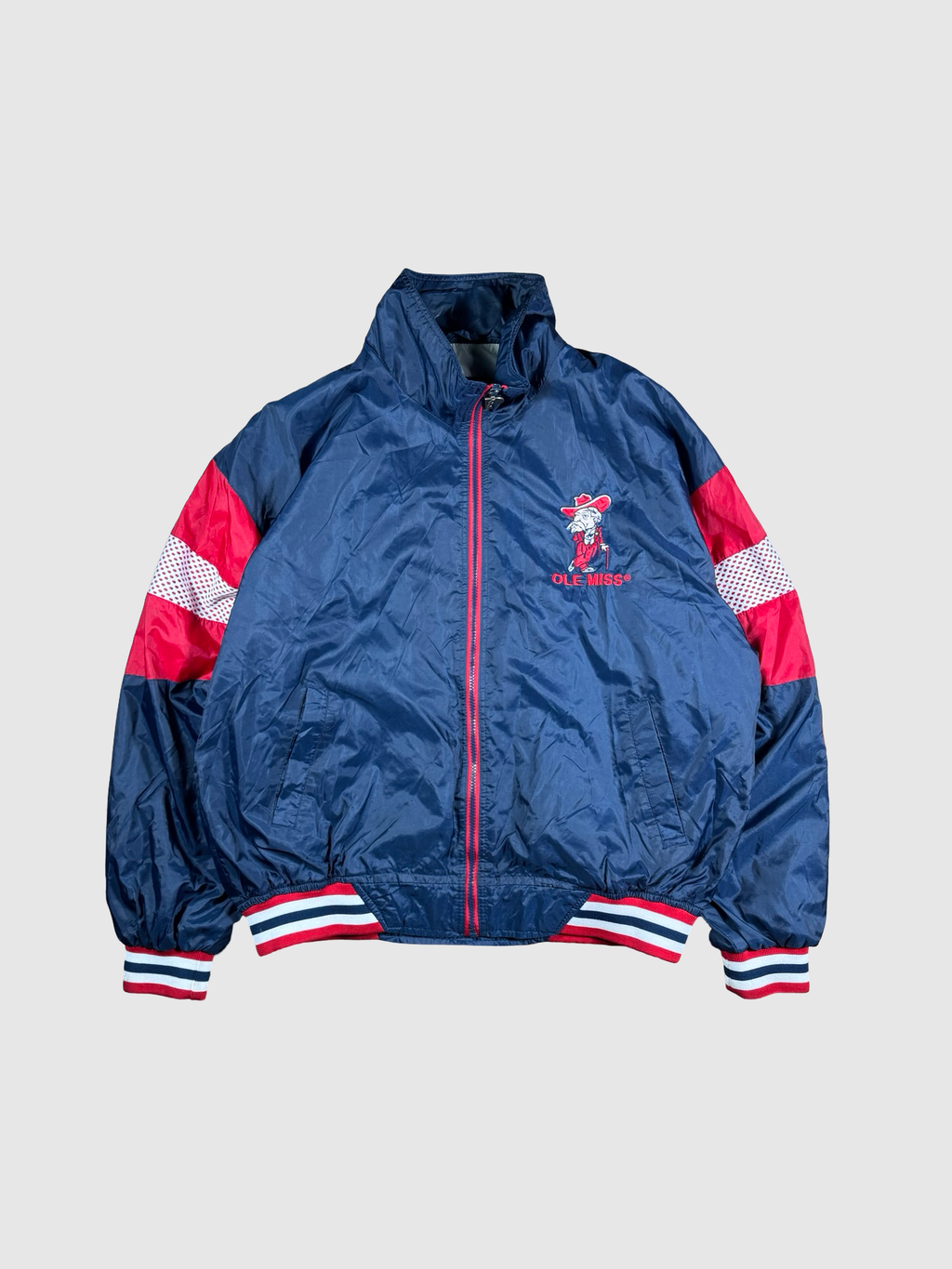 Vintage Ole Miss windbreaker jacket- L