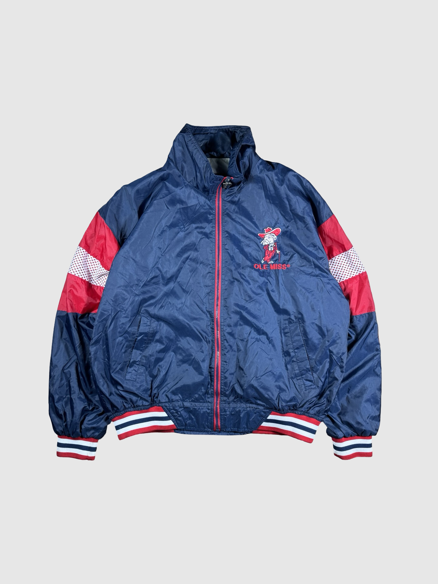 Vintage Ole Miss windbreaker jacket- L