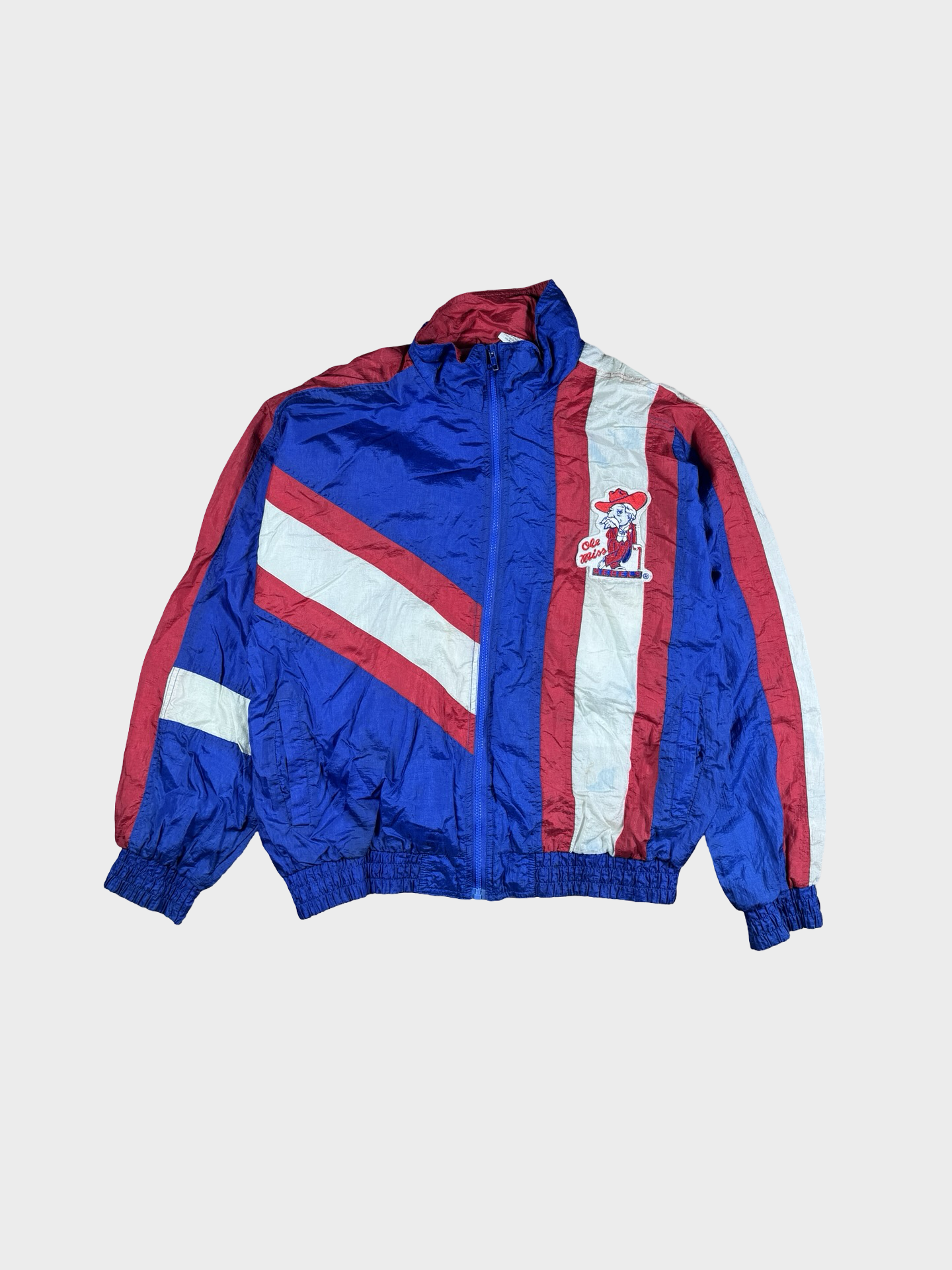 Vintage ole Miss windbreaker jacket- L
