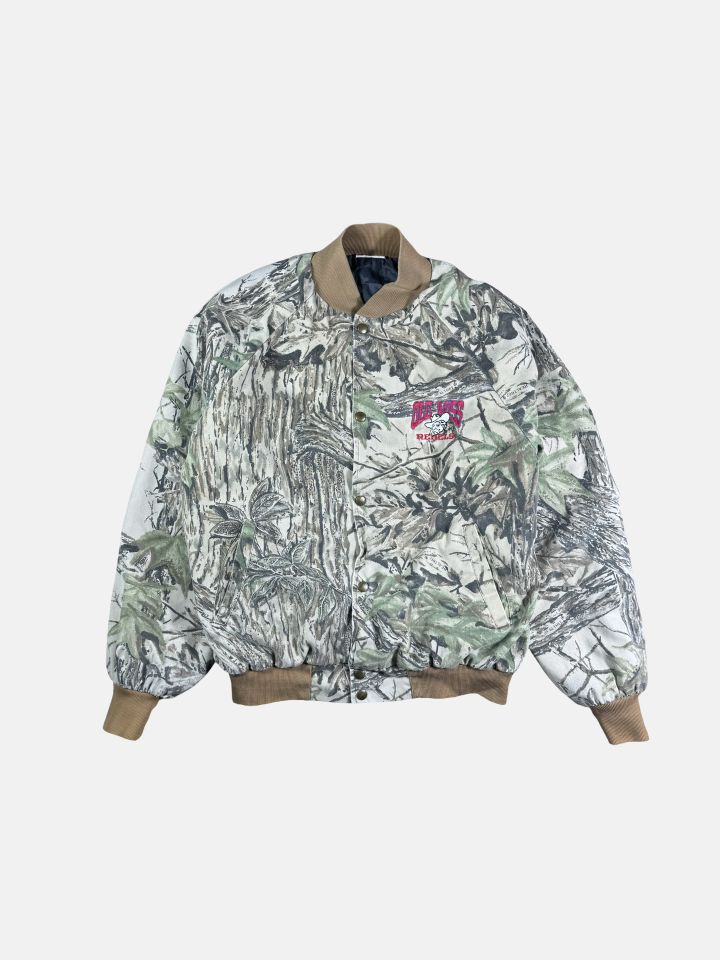 Vintage ole miss camo jacket- L